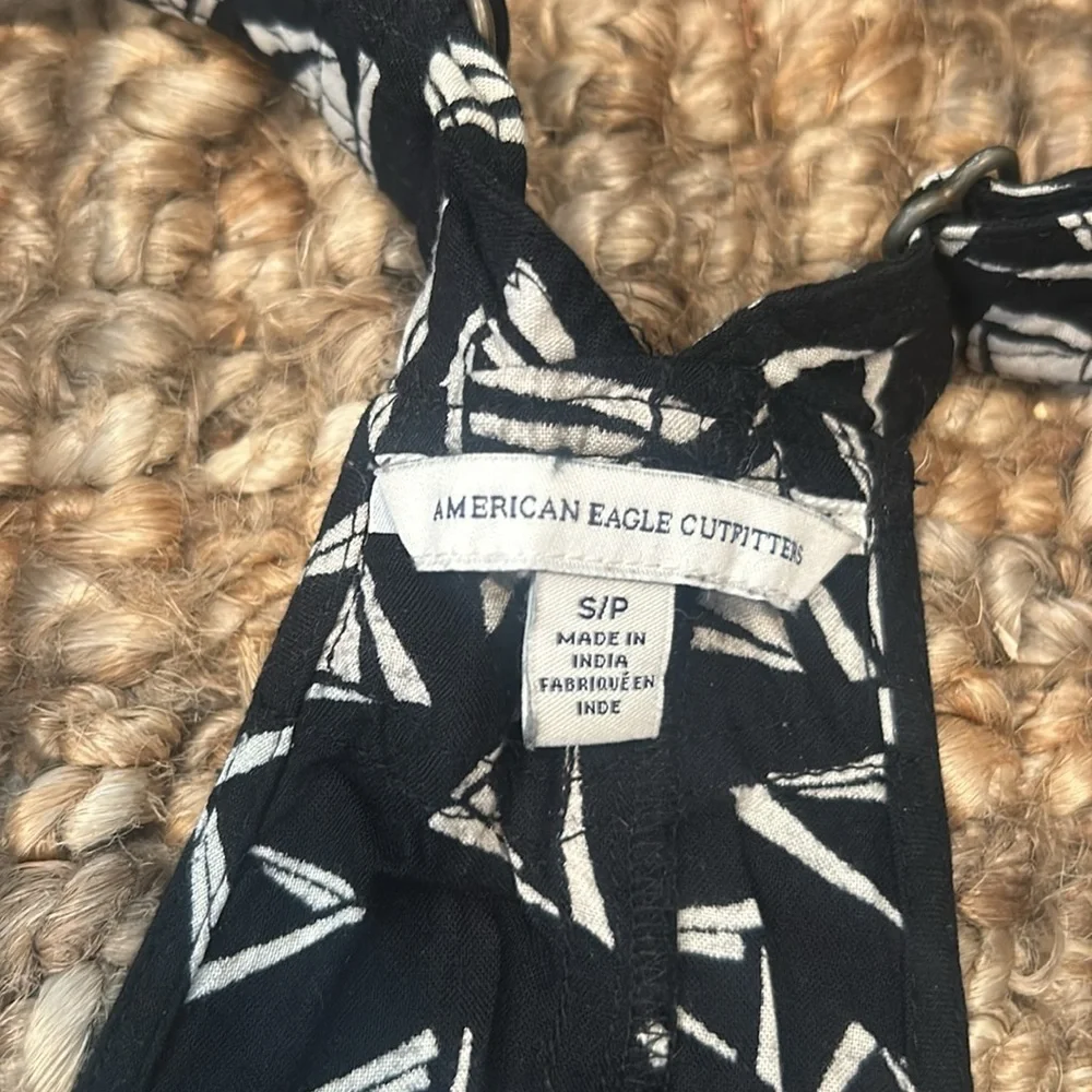 American Eagle Printed Overalls Mini Dress Size Small - Picture 4 of 8